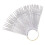 300 Pcs Nail Color Plates Fan Shaped Display Manicure Practice Stick 1