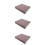 3Pcs Refillable 3-Ring Fabric Binder For Student Loose-Leaf Notebooks 10