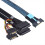 SAS MCIO 8i 74P til Dual SFF 8639 til serveradapterkabel 0,5m 2