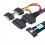 SAS MCIO 8i 74P til Dual SFF 8639 til serveradapterkabel 0,5m 4