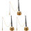 3Pcs Buddhism Copper Percussion Instrument Temple Yin Qing Ritual Ware 2
