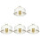 4 Sets Ceramic Cake Tray With Dome Multi-Functional Dessert Plate 2