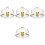 4 Sets Ceramic Cake Tray With Dome Multi-Functional Dessert Plate 3