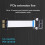 PCIE X1-adapter til internetcafé PXE diskløs opstartsforlængerkabel 4