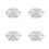4Pcs 12 Inch Round Steamer Rack For Biscuit Bread Cake Cooling 10
