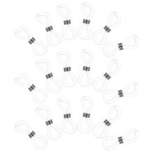 100Pcs Transparent Eyeglass Holder Ends Durable Rubber Metal Cord Tips