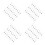 100Pcs Transparent Eyeglass Holder Ends Durable Rubber Metal Cord Tips 5