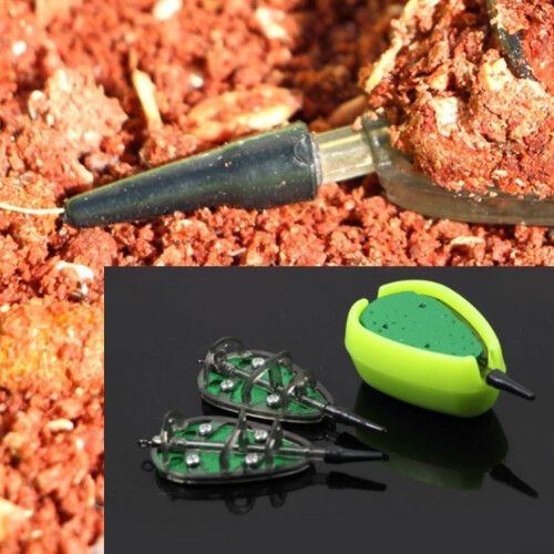 Fishing Feeder Weights With Plastic Easy Release Bait For Method Feeder Groundbait Pellets 90g 2