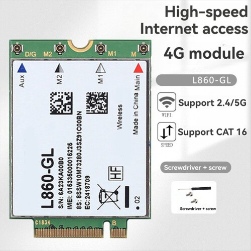 L860- WWAN-kort til 4G-modul universel version 1