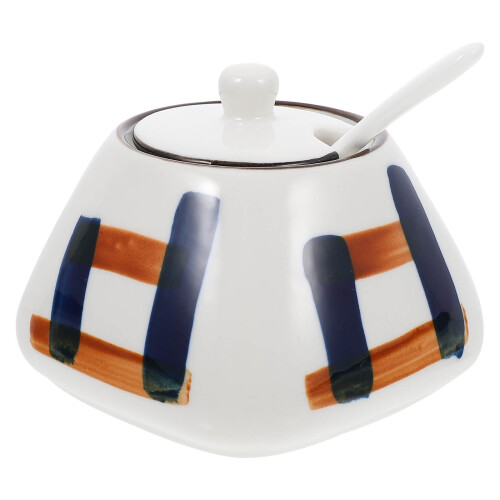 2 Sets Multi-Functional Spice Canister With Spoon Lid