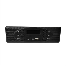 Autoradio 1 DIN con radio FM, USB, TF, lettore MP3, Bluetooth, audio per auto