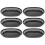 24Pcs Black Fruit Bowls Snack Organizer for Kitchen Countertop 1
