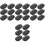 24Pcs Black Fruit Bowls Snack Organizer for Kitchen Countertop 5