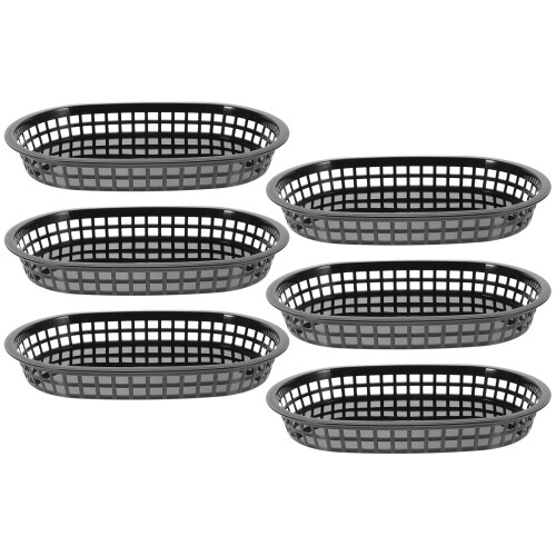 24Pcs Black Fruit Bowls Snack Organizer for Kitchen Countertop 1