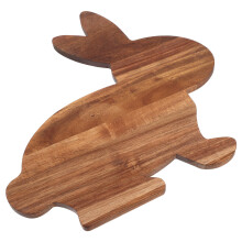 3Pcs Bunny Shaped Wooden Cutting Board Multi Functional Cheese Tray