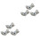 6 Pcs Cartoon Ceramic Chopstick Rests Pretty Holders 3