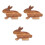 3Pcs Bunny Shaped Wooden Cutting Board Multi Functional Cheese Tray 8