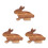 3Pcs Bunny Shaped Wooden Cutting Board Multi Functional Cheese Tray 9