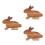 3Pcs Bunny Shaped Wooden Cutting Board Multi Functional Cheese Tray 7