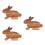 3Pcs Bunny Shaped Wooden Cutting Board Multi Functional Cheese Tray 5