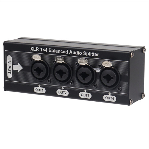 Διανομέας ήχου 6.5TS Balanced XLR 1 σε 4 εξόδους 2
