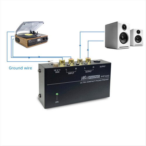 Preamplificatore Phono PP400 Amplificatore Audio (EU) 1