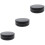 3 Pcs Lenses Case Marble Pattern Portable Holder For Home Travel Black 5