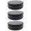 3 Pcs Lenses Case Marble Pattern Portable Holder For Home Travel Black 8