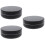 3 Pcs Lenses Case Marble Pattern Portable Holder For Home Travel Black 7