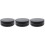 3 Pcs Lenses Case Marble Pattern Portable Holder For Home Travel Black 4