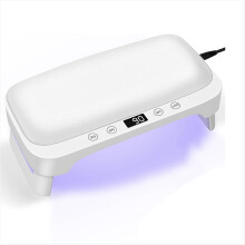 UV Nail Lamp with Arm Rest UV Gloves, LED Nail Light EU Plug