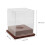 2Pcs Clear Acrylic Baseball Display Case Cube Holder 10