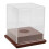 2Pcs Clear Acrylic Baseball Display Case Cube Holder 2
