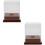 2Pcs Clear Acrylic Baseball Display Case Cube Holder 8