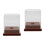 2Pcs Clear Acrylic Baseball Display Case Cube Holder 6