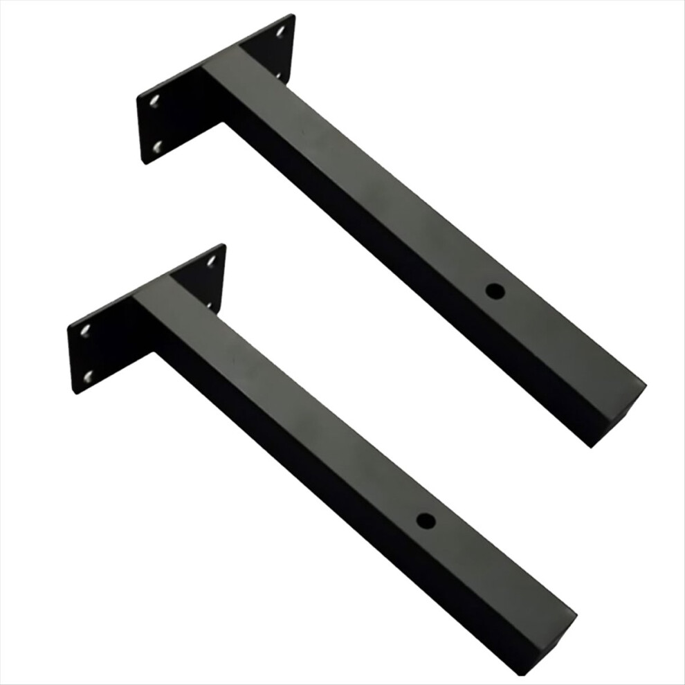 2Pcs Wall Shelf Iron Support Heavy Duty Floating Bracket 4853702831351