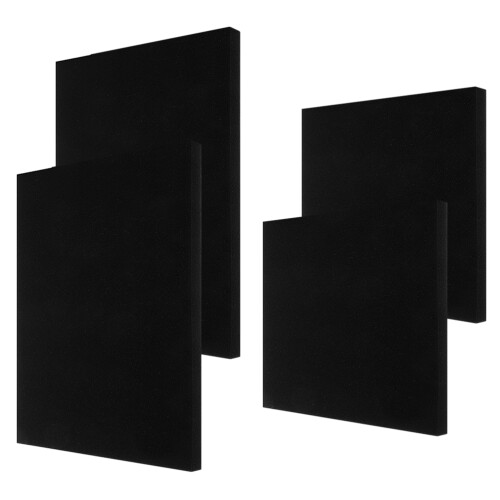 12 Pcs Black Foam Padding Sheets For Shipping Grid Insert Packaging