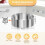 6 stk. hamburgerbolle ringe, burgerform, 4 tommer store ringforme 2