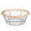 3Pcs Rustic Iron Wire Bread Basket 25Cm Food Storage Organizer 1