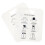 4Pcs White PP Shirt Packing Liner Board Anti-Wrinkle Clothes Folder 1
