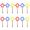 12 Pcs Round Handle Children Walking Leash Safety Rope 7