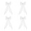 4Pcs Hair Bow Veil Bridal Clip Short Wedding Mesh Accessory 4