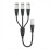 3-benet XLR han til 3 hun Y splitterkabel, til mixermikrofon 1