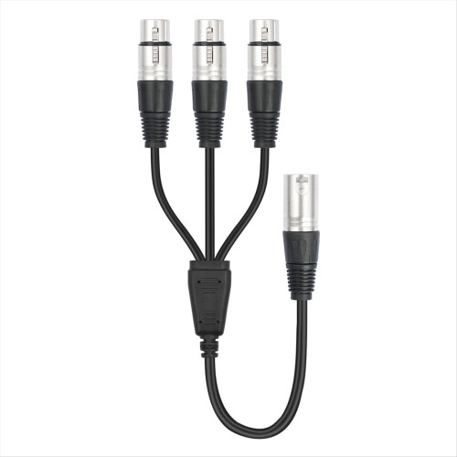 3-benet XLR han til 3 hun Y splitterkabel, til mixermikrofon