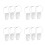 12 Pcs Flying Disc Clips With Wire Cable For Outdoor Use 9