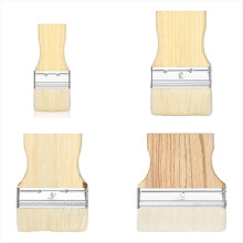4-Piece Flat Paddle Brush Set, Wide Brush Large Paint Brush