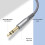 6,35 mm lydkabel 1/4" han til 6,35 mm hun stereo 300 cm 4