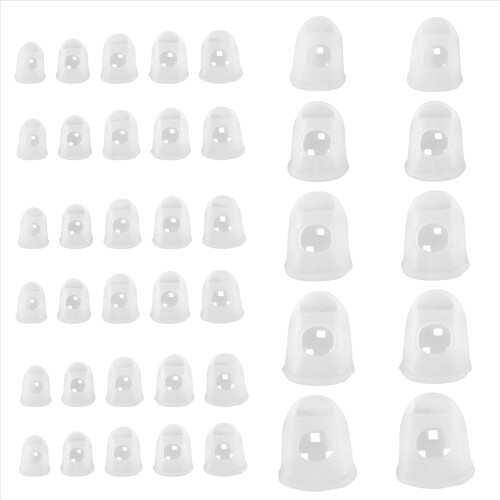 40 st fingertoppsskydd, 5 storlekar ukulele fingerskydd, för gitarr 2