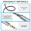 6,35 mm lydkabel 1/4" han til 6,35 mm hun stereo 300 cm 7