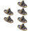 6 Pcs Window Hasp Hook Pedestal For Home Use 8